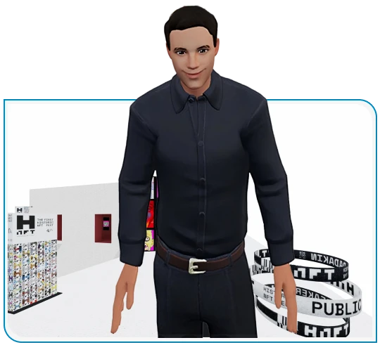 Avatar from Captic's Metaverse platform - the foundational technology for limitless virtual worlds with avatars